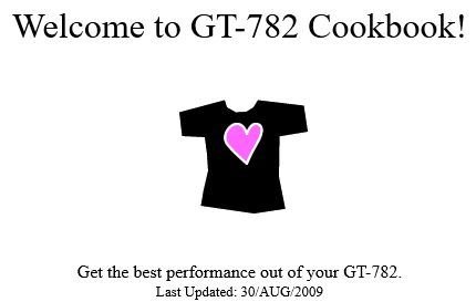 Cookbook Brother GT782